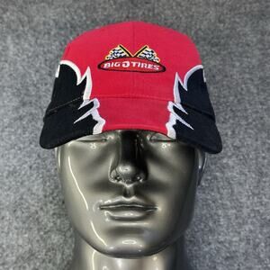Vintage Flame AOP Big O Tires Baseball Cap / Hat Red OSFA - Strapback - Adj.- OS